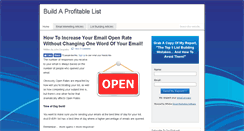 Desktop Screenshot of buildaprofitablelist.com